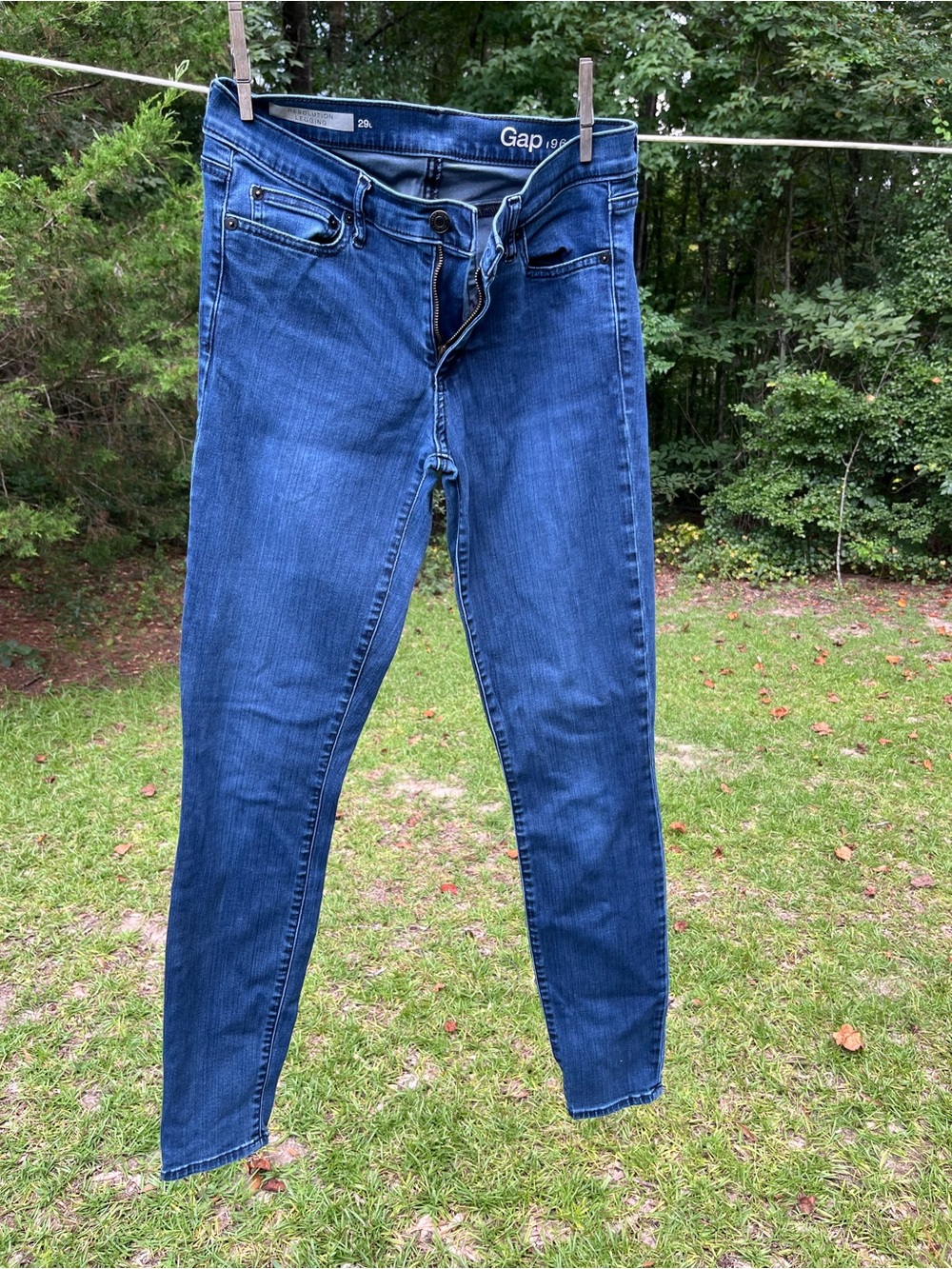 Gap Women's Dark Blue Stretch Skinny Jeans